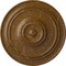 Ekena Millwork Classic Ceiling Medallion (For Canopies up to 5 1/2"), 21 7/8"OD x 2 3/8"P, Smokey Topaz Crackle CM22CLSTC - alternate 1